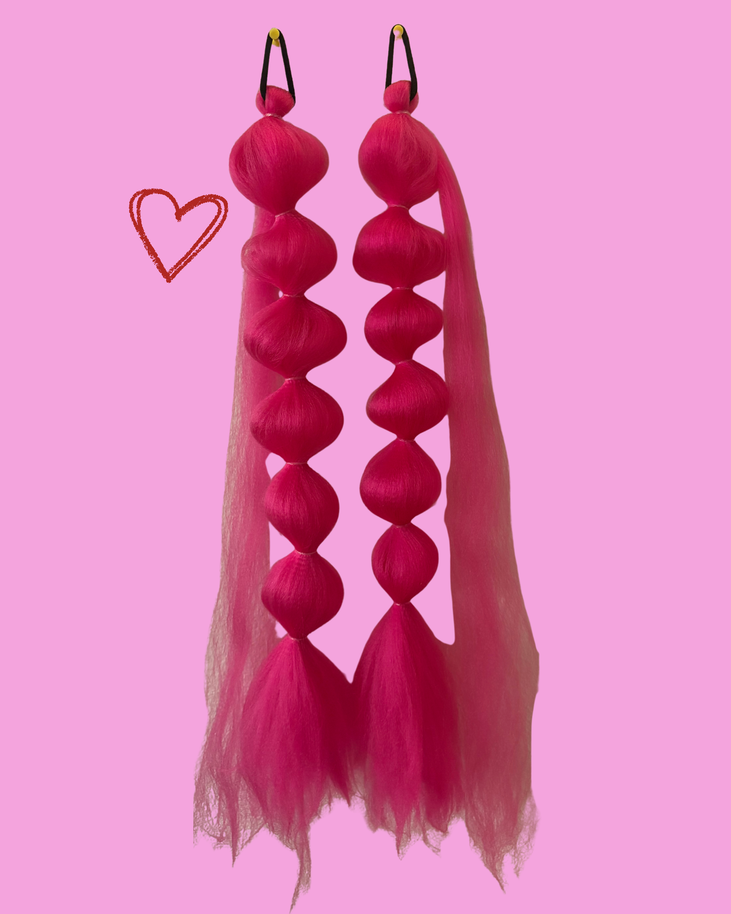 Festival Braids - Hot Pink Bubbles