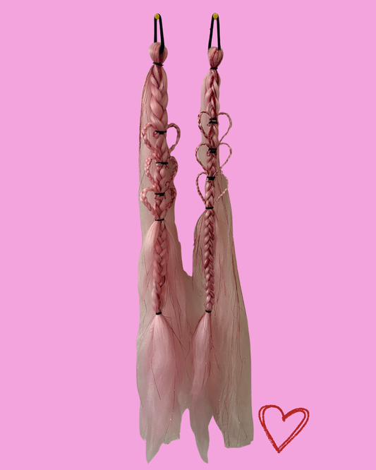 Festival Braids - BB Pink Hearts